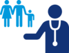 Doctor And Patient Blue Clip Art