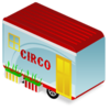 Circus Trailer Icon Image