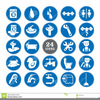 Bathroom Icons Clipart Image