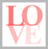 Pink And Gray Love Icon Image
