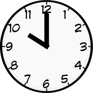 10 O Clock  Clip Art