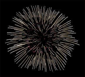 White And Pink Fireworks Clip Art