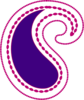 Paisley Pink Purple Clip Art