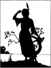 Indian Maiden Clipart Image