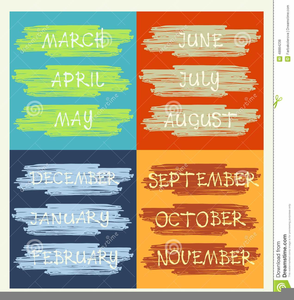 Clipart For Months Of The Year Image
