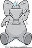 Elephant Sitting Clipart Image