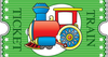 Free Train Ticket Clipart Image