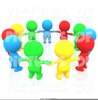 Clipart Holding Hands Circle Image