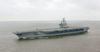 Uss Ronald Reagan (cvn 76) Steams Through The Atlantic Ocean For The First Time As A Commissioned Ship Image