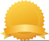 Award Certificate Seals Clipart Image