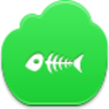 Free Green Cloud Fish Skeleton Image