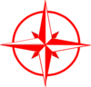 Red Compass Clip Art