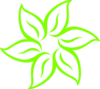 Lime Green Flower Clip Art