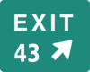 Exit 43 Clip Art