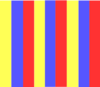 Vertical Yellow, Blue & Red Stripes Clip Art