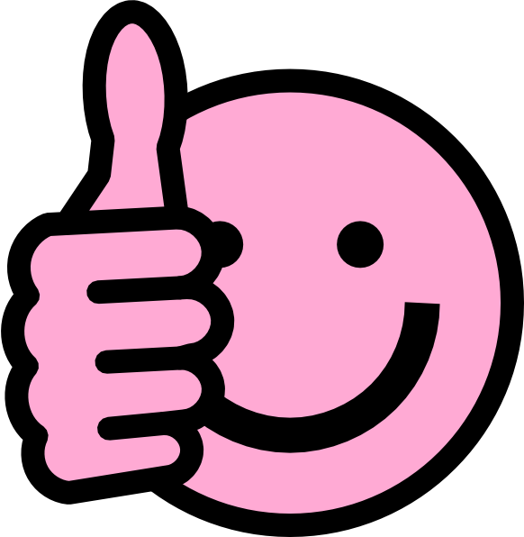 Pink Thumbs Up Clip Art at Clker.com - vector clip art online, royalty