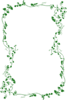 Dark Green Leaf Frame Clip Art