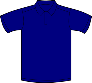 Polo Shirt Blue Front Clip Art at Clker.com - vector clip art online ...