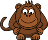 Monkey Looking Down Clip Art