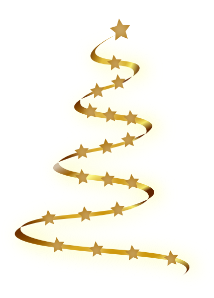 Download Gold Christmas Tree Clip Art at Clker.com - vector clip ...