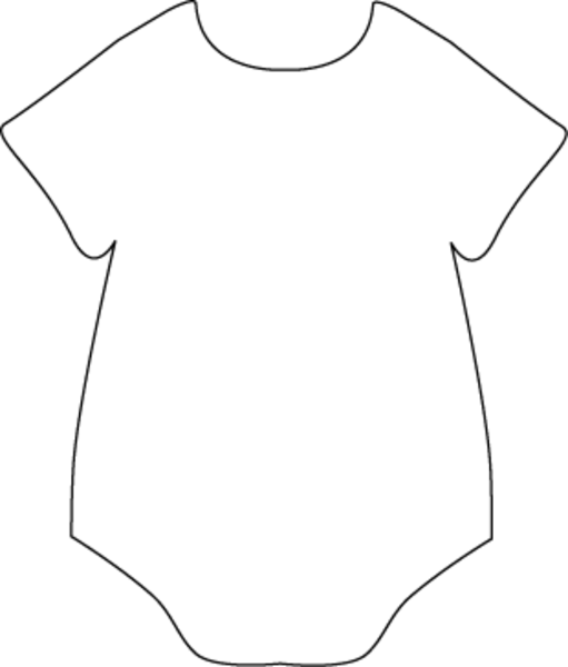 Onesie Black White  Free Images at Clker.com - vector 
