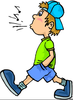 Person Whistling Clipart Image