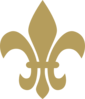 Fleur De Lis Taupe Clip Art