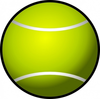 Simple Tennis Ball Clip Art Image