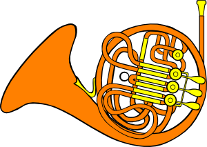 French Horn 3 Clip Art