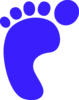 L Foot Print Blue A Image