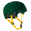 Football Helmets Crashing Clipart Image
