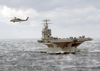 Sea Hawk Flies Over The Uss George Washington Image