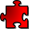 Red Jigsaw Piece Clip Art