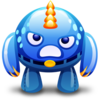 Blue Monster Angry Icon Image