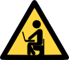 Laptop User Sign Clip Art