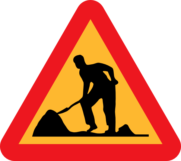 Workman Ahead Roadsign Clip Art at Clker.com - vector clip art online