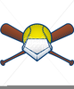 Softball Bats Clipart Image