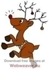 Animated Dancing Reindeer Clipart Image