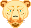 Lion Face Cartoon Clip Art