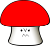 Angry Mushroom Clip Art
