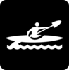 Kayaking Black Clip Art