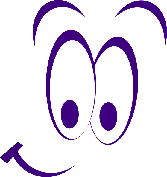 Smiley Eyes Purple Clip Art at Clker.com - vector clip art online