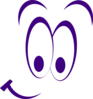 Smiley Eyes Purple Clip Art
