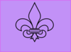 Purple Fleur Delis Clip Art