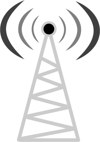 Telecom Tower Clip Art at Clker.com - vector clip art online, royalty