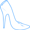 Blue High Heel Clip Art