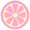 Pinky Lemonade Slice Clip Art