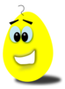 Yellow Comic Egg Clip Art