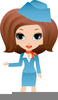 Air Hostess Clipart Image