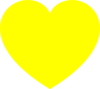 Yellow Heart Clip Art